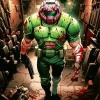 The Doomguy Game Paint By Numbers