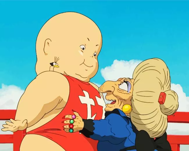 Yubaba And boh spirited away Diamond Paints Yubaba And Boh Paint By Numbers