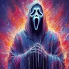 Abstract Ghostface Paint By Numbers