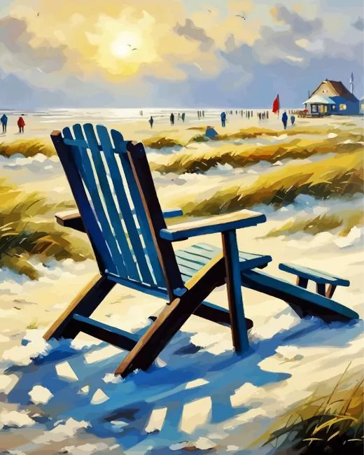 aesthetic beach chair art paint by numbers Beach Chair Art Paint By Numbers