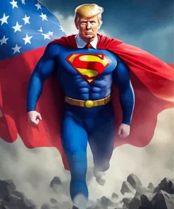 Donald Trump Superhero Paint By Numbers