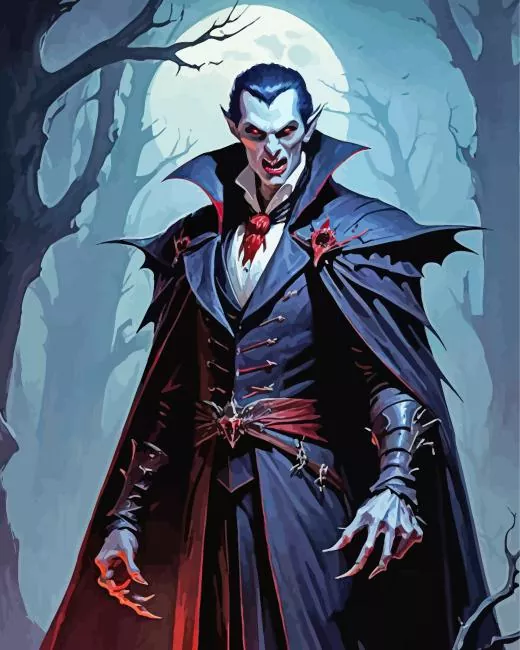 aesthetic dracula castlvania art paint by numbers Dracula Castlvania Paint By Numbers
