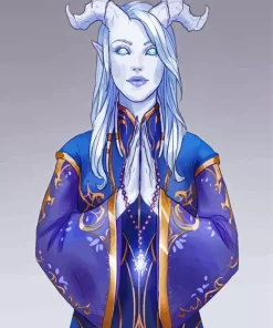 Draenei Tiefling Art Paint By Numbers
