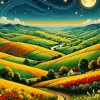 Aesthetic Dreamy Land Paint By Numbers