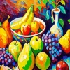 Fruit Bowl Art Paint By Numbers