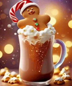 Aesthetic Gingerbread Paint By Numbers