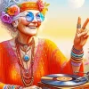 Hippie Grandma Paint By Numbers