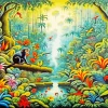 Aesthetic Jungle Art Paint By Numbers