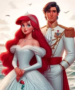 Ariel And Her Prince Paint By Numbers