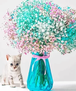 Bouquet And Kitty Paint By Numbers