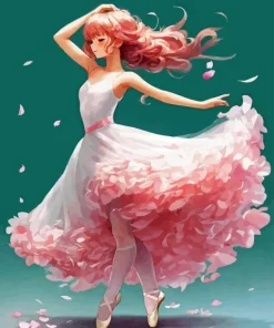 Ballerina Dress Paint By Numbers