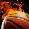Basketball On Fire Paint By Numbers