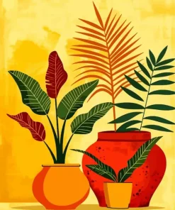 Bohemian Plant Paint By Numbers