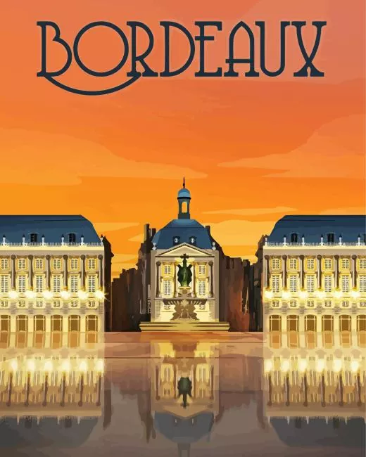 bordeaux poster paint by number Bordeaux Poster Paint By Numbers