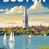 Boston City Poster Paint By Numbers