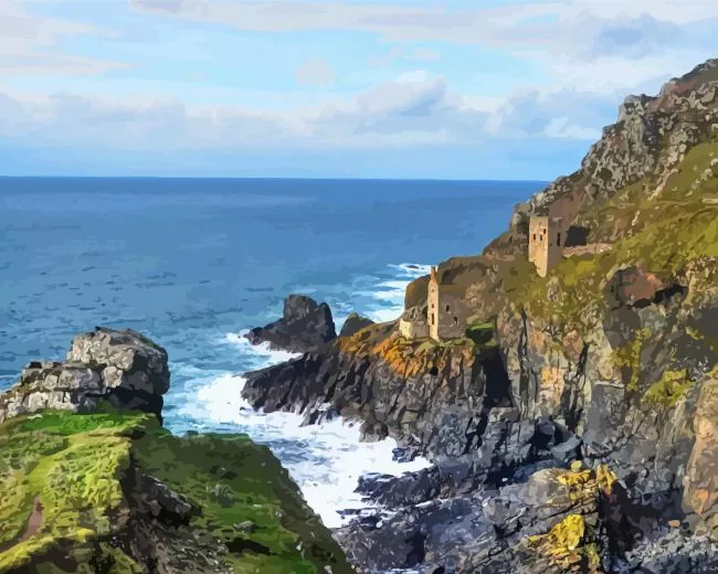 botallack tin mine paint by number Botallack Tin Mine Paint By Numbers