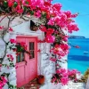 Bougainvillea Santorini Paint By Numbers