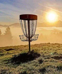 Disc Golf Silhouette Paint By Numbers