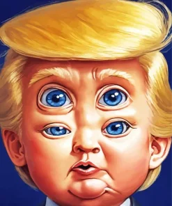 Donald Trump Face Paint By Numbers
