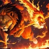 Fire Lion Paint By Numbers