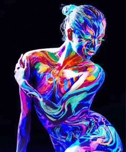 Neon Body Art Paint By Numbers