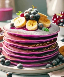 Purple Pancakes Paint By Numbers