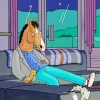 Sad Bojack Paint By Numbers