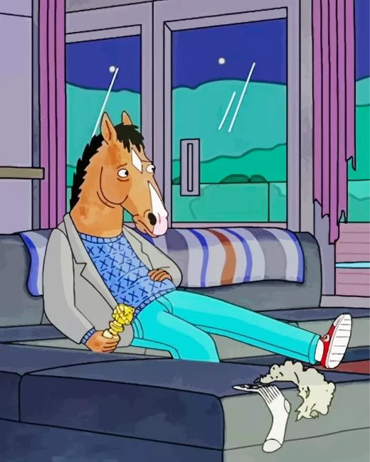 sad bojack paint by number Sad Bojack Paint By Numbers
