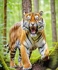 Tiger Roaring Paint By Numbers