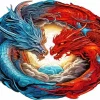 Yin Yang Dragon Paint By Numbers
