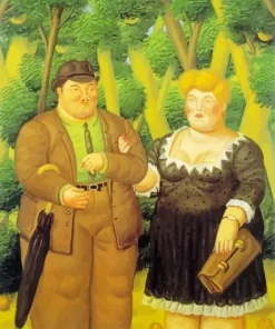 A Couple Fernando Botero Paint By Numbers