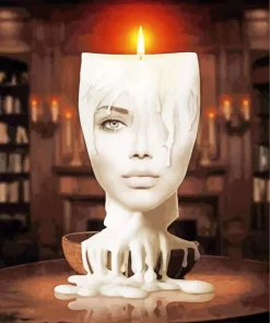 Candle Lady Paint By Numbers