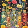 Flowers Bottles Paint By Numbers