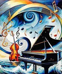 Abstract Jazz Art Paint By Numbers