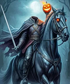 Headless Horseman Art Paint By Numbers
