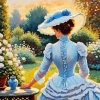 Aesthetic Edwardian Lady Paint By Numbers