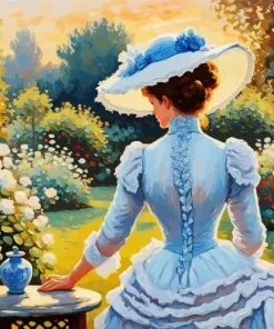 Aesthetic Edwardian Lady Paint By Numbers