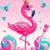 Aesthetic Flamingo Paint By Numbers