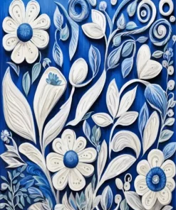 Folk Art Flowers Paint By Numbers