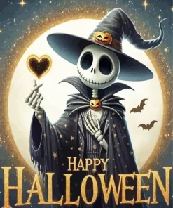 Aesthetic Jack Skellington Paint By Numbers