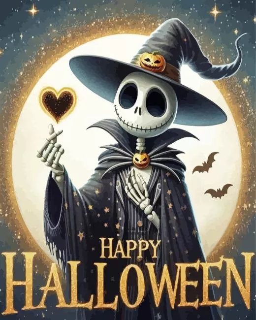 aesthetic jack skellington paint by numbers Aesthetic Jack Skellington Paint By Numbers