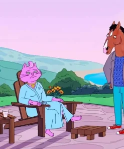 Bojack And Princess Carolyn Paint By Numbers
