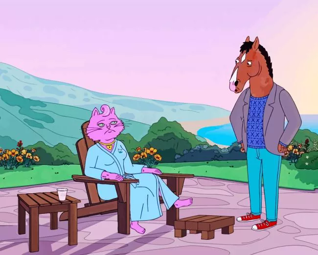bojack and princess carolyn paint by number Bojack And Princess Carolyn Paint By Numbers