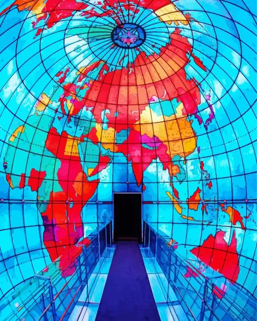 boston mapparium paint by number Boston Mapparium Paint By Numbers