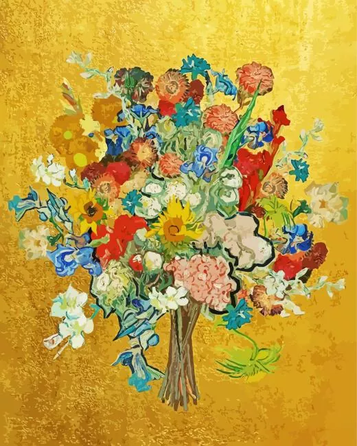 bouquet van gogh paint by numbers Bouquet Van Gogh Paint By Numbers