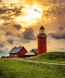Bovbjerg Lighthouse Paint By Numbers