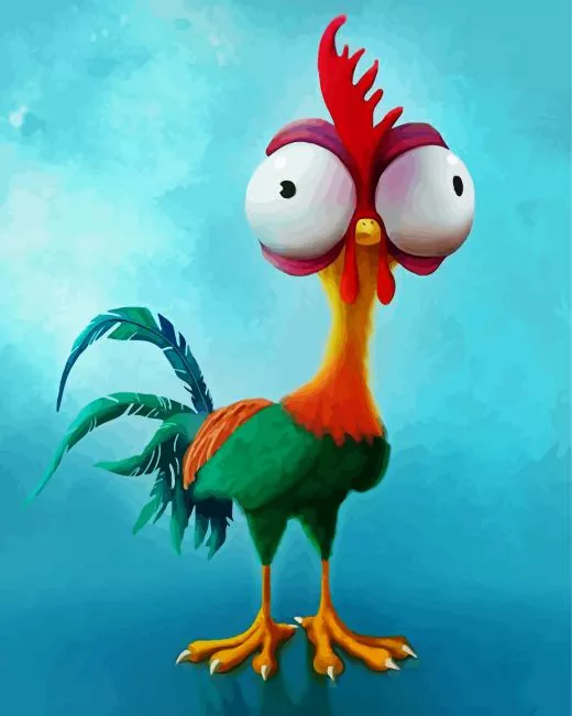 cool Heihei paint by number Cool Heihei Paint By Numbers