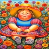 Cute Fat Girl Paint By Numbers