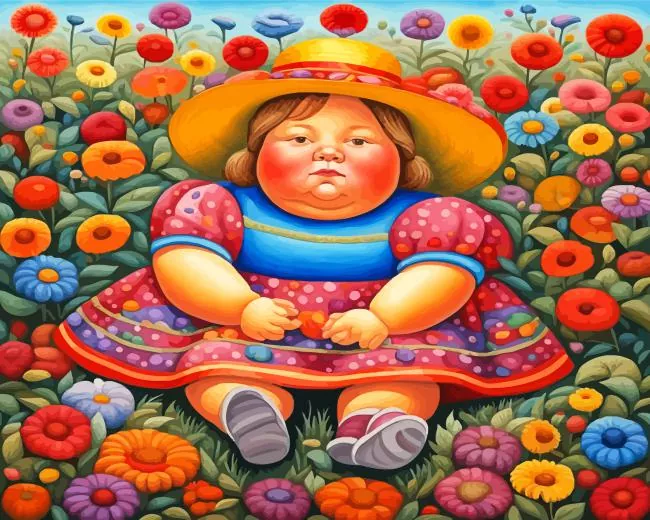 cute Fat Girl paint by numbers Cute Fat Girl Paint By Numbers