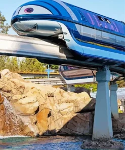 Disneyland Monorail Paint By Numbers